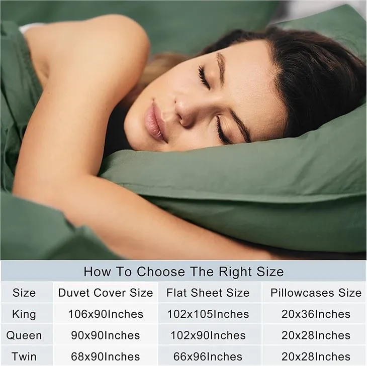100% Washed Cotton Bedding Set 100% Washed Cotton Bedding Set
