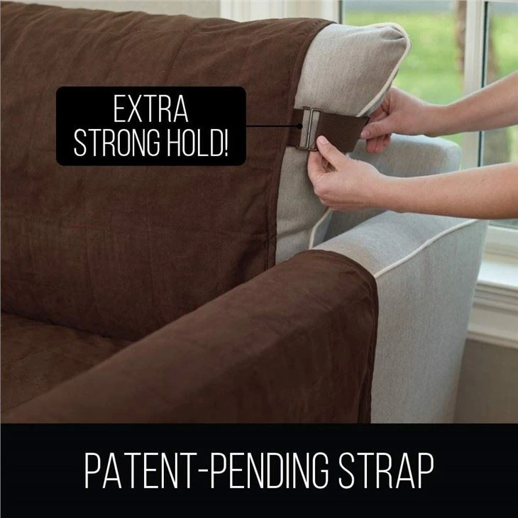 Suede-Like Washable Couch Cover