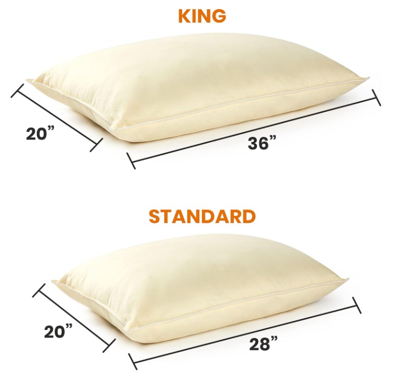 pillow size pillow size